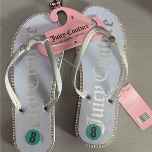 Juicy Couture lavender Sandals with Rhinestone Accents size 8